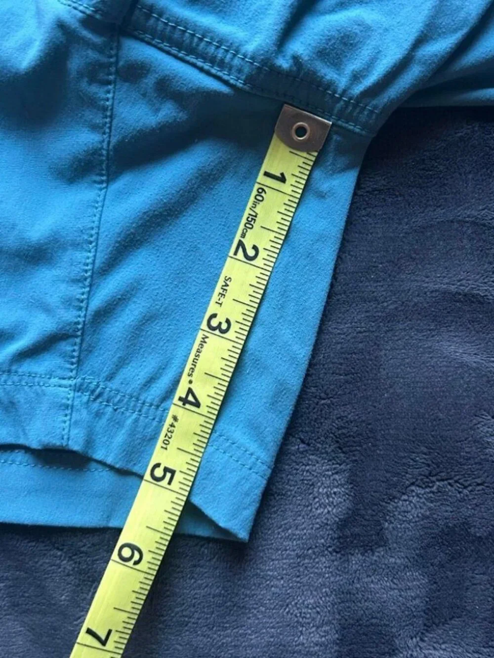 Eddie Bauer Women’s Nylon Spandex Hiking Shorts 6 Teal Blue